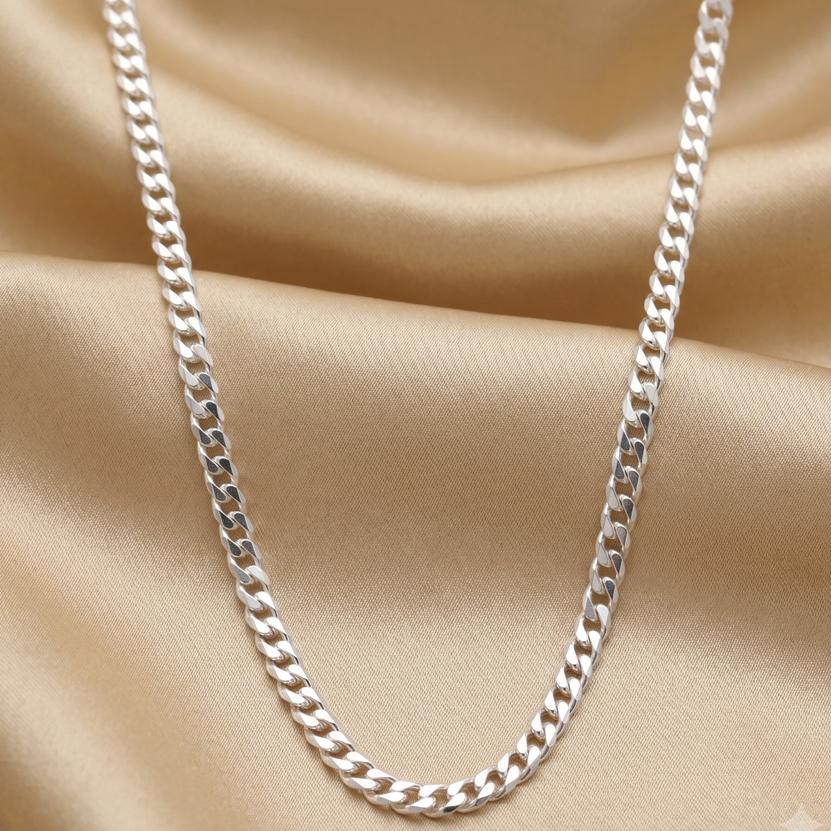 925 sterling silver 20-inch Cuban chain necklace