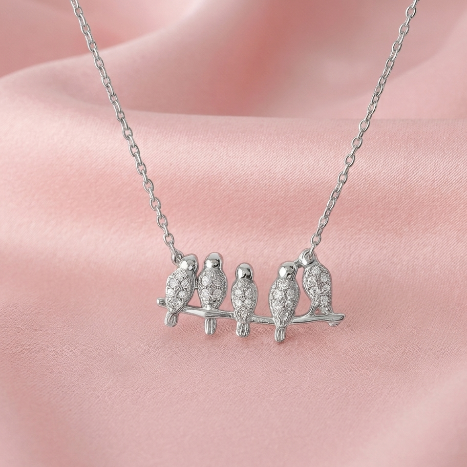 925 Silver Birdsong Pendant with Chain