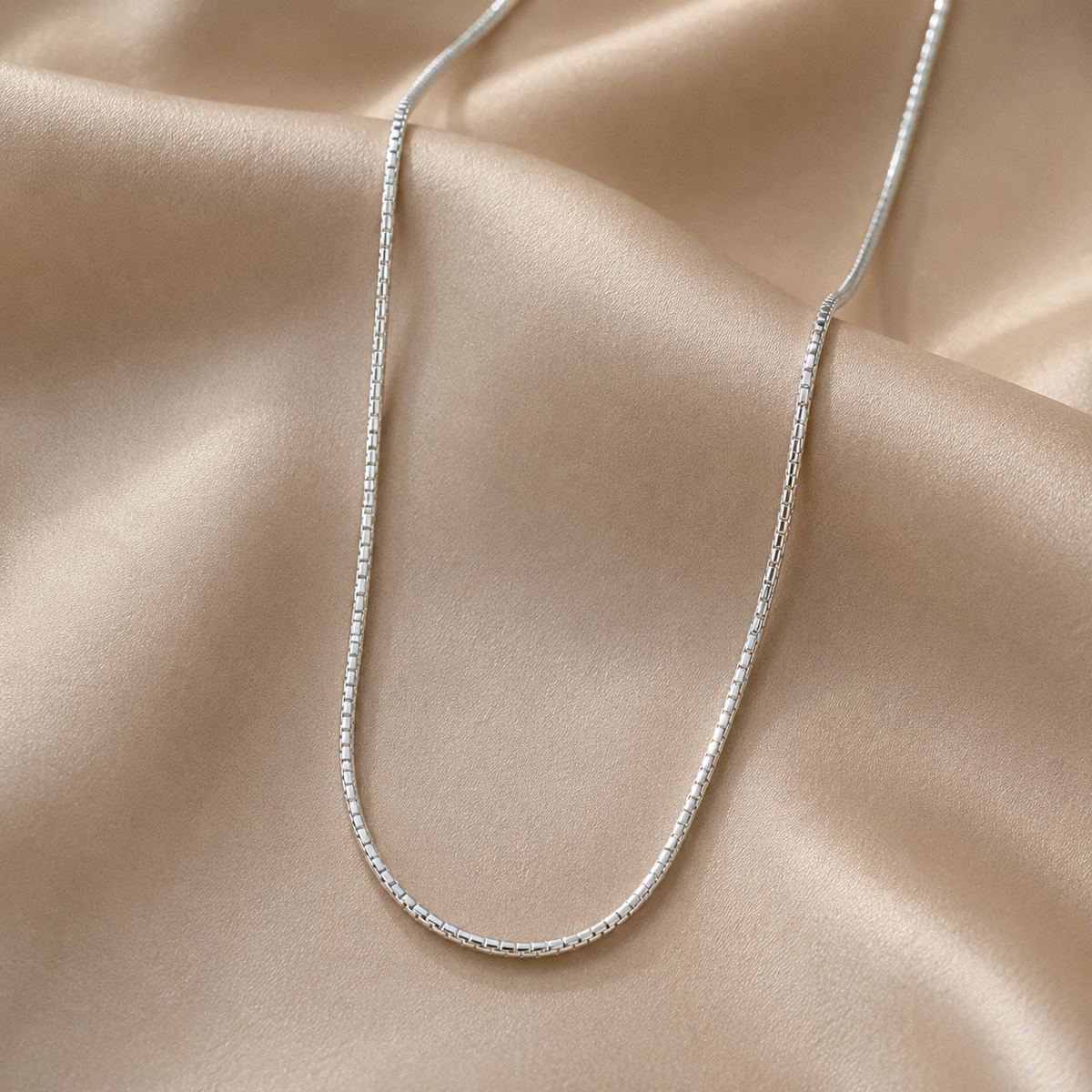 925 sterling silver box chain necklace