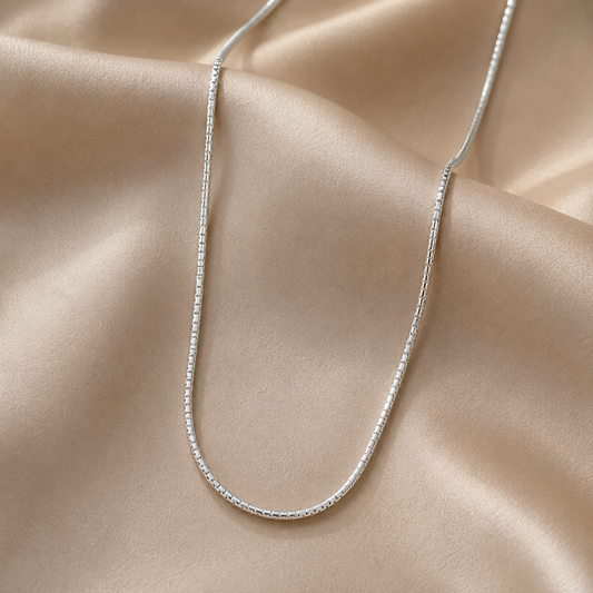 925 sterling silver box chain necklace