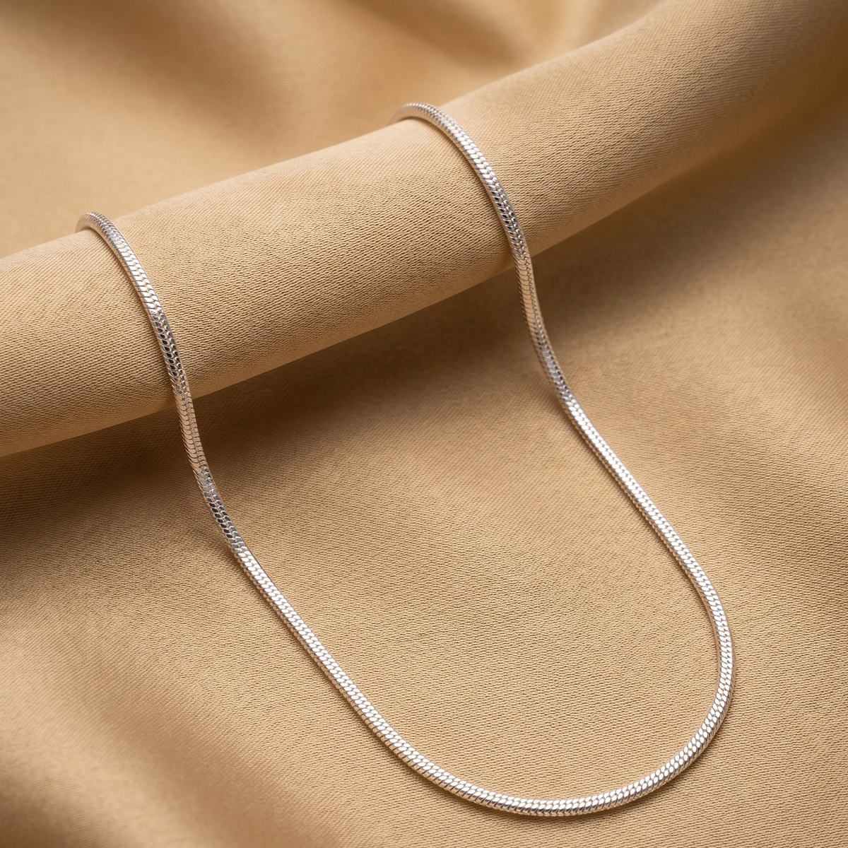 925 sterling silver square snake chain necklace