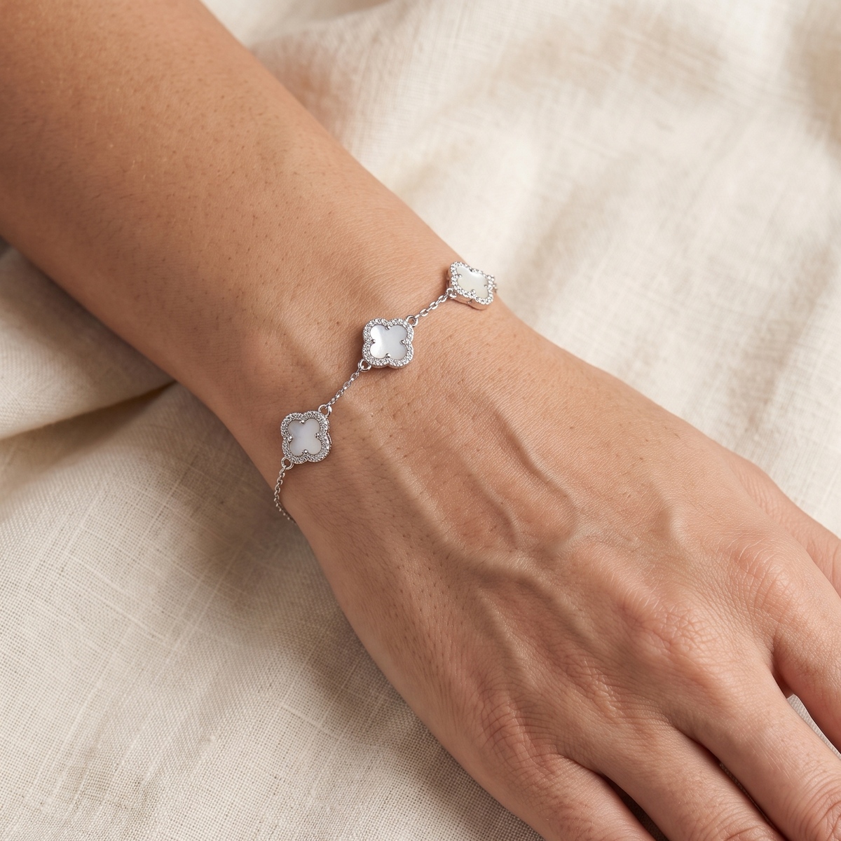 Clover 925 Silver bracelet for women