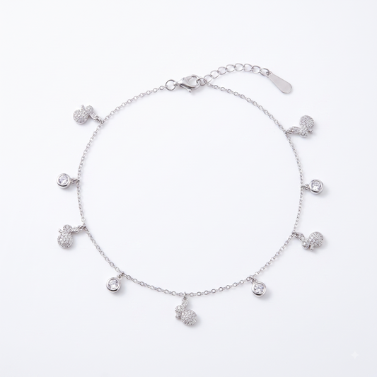 Silver Riva Potli Anklet