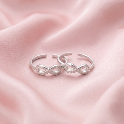 Eternal Love 925 Silver Toe Rings