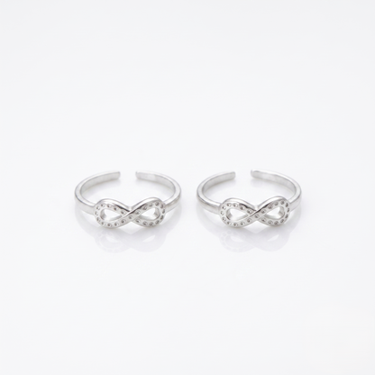 Eternal Love 925 Silver Toe Rings