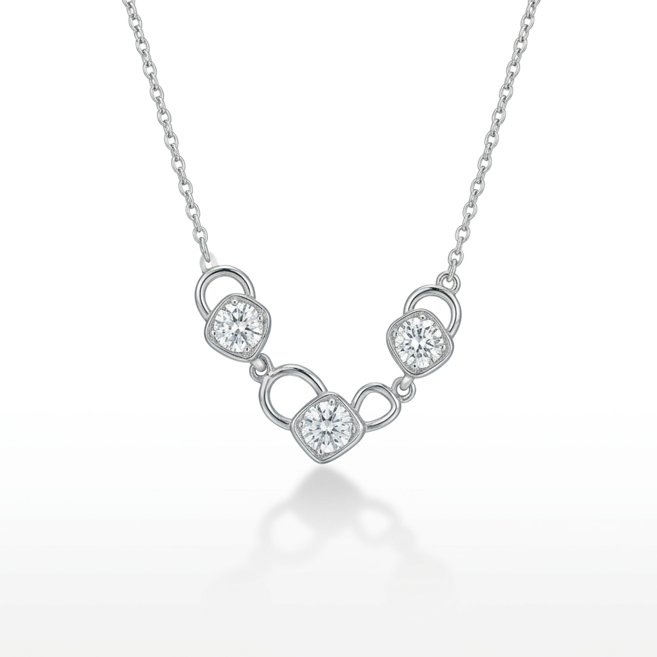 925 Sterling Silver Serenelle Link Necklace