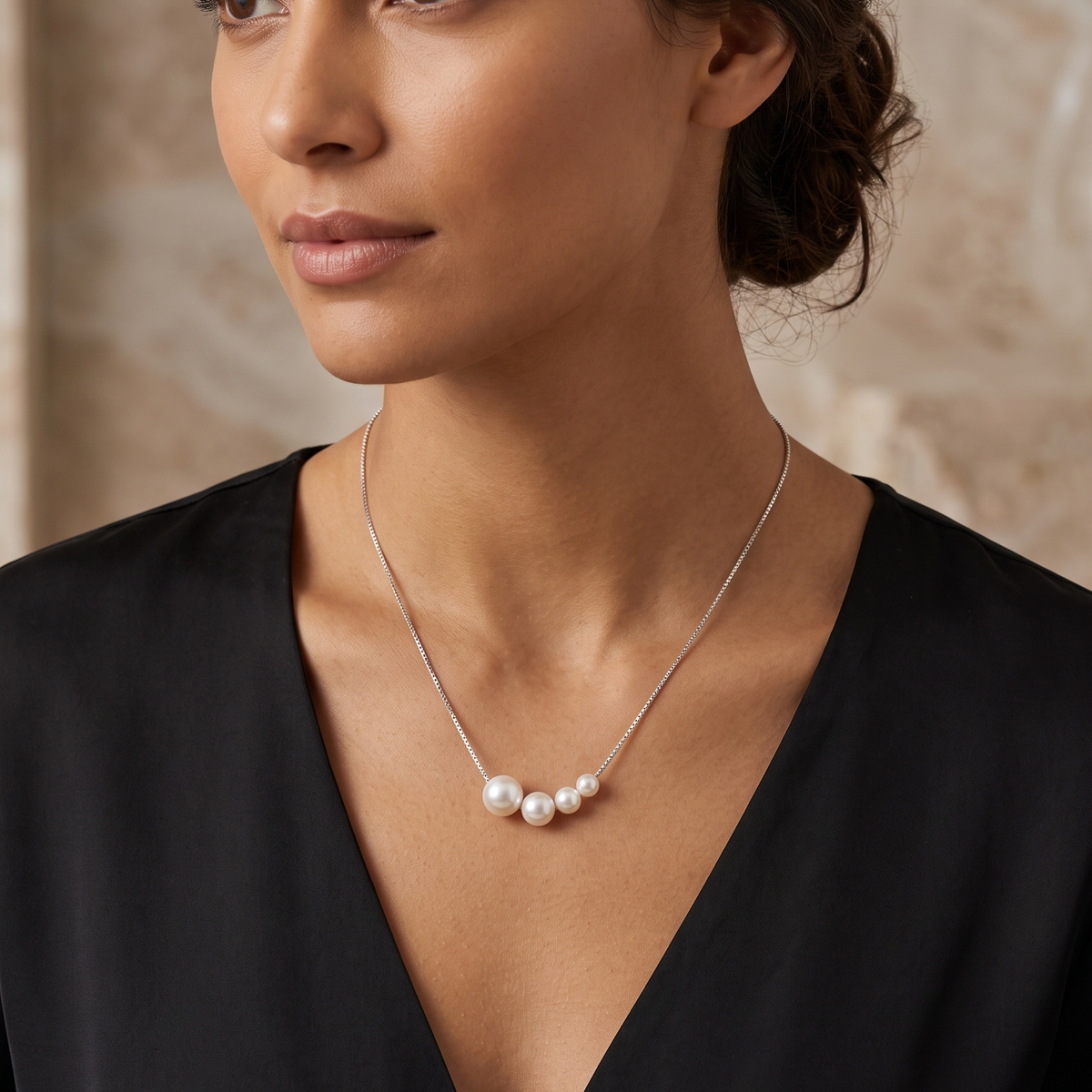 925 sterling silver freshwater pearl necklace