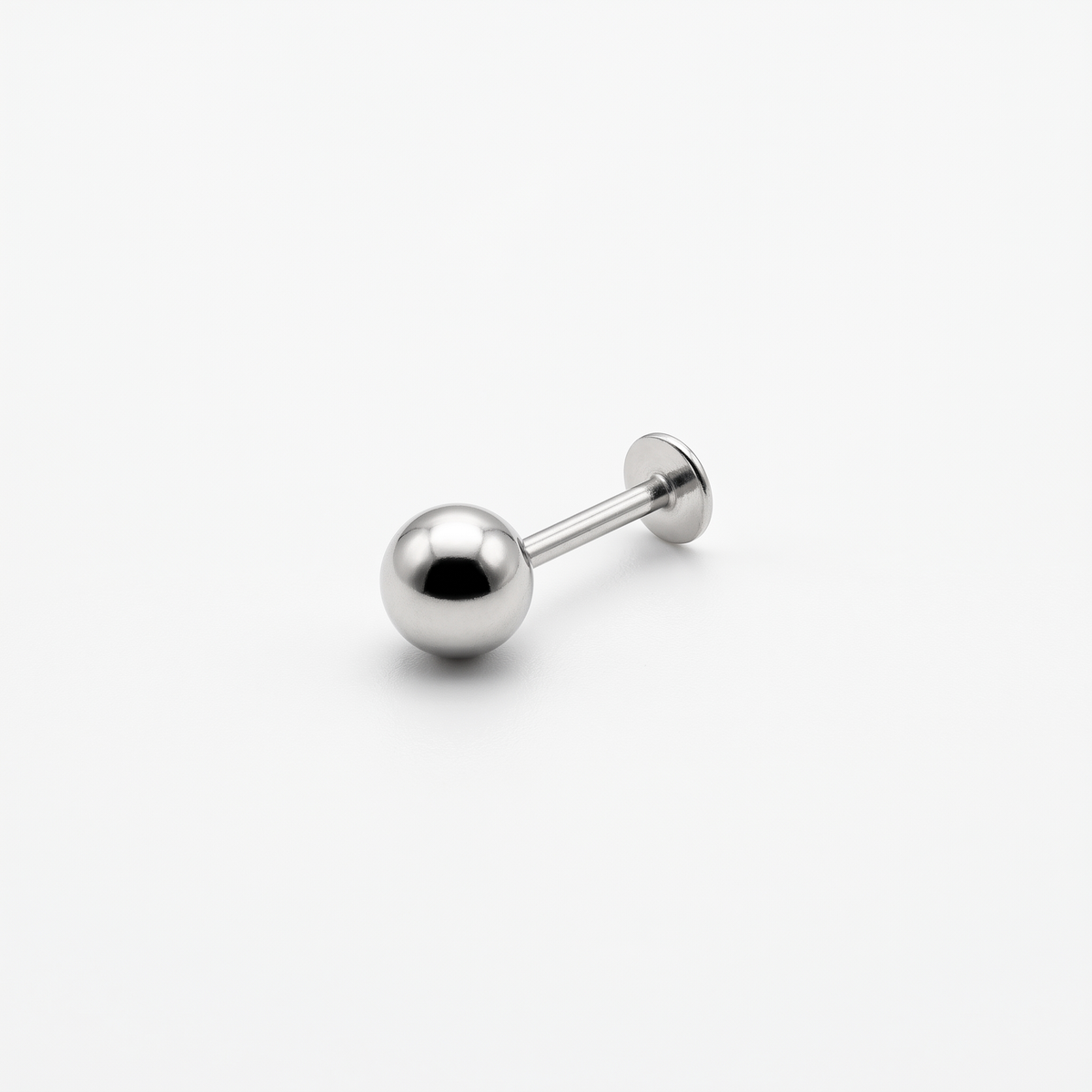 925 Silver Ball Studs with flatback screw