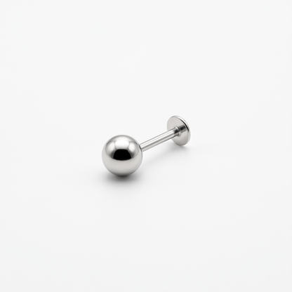 925 Silver Ball Studs with flatback screw