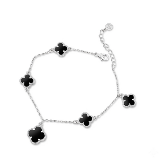 Black Clover 925 Silver Bracelet for Women