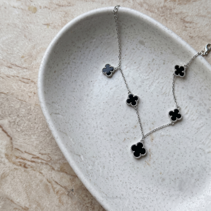 Black Clover 925 Silver Bracelet for Women