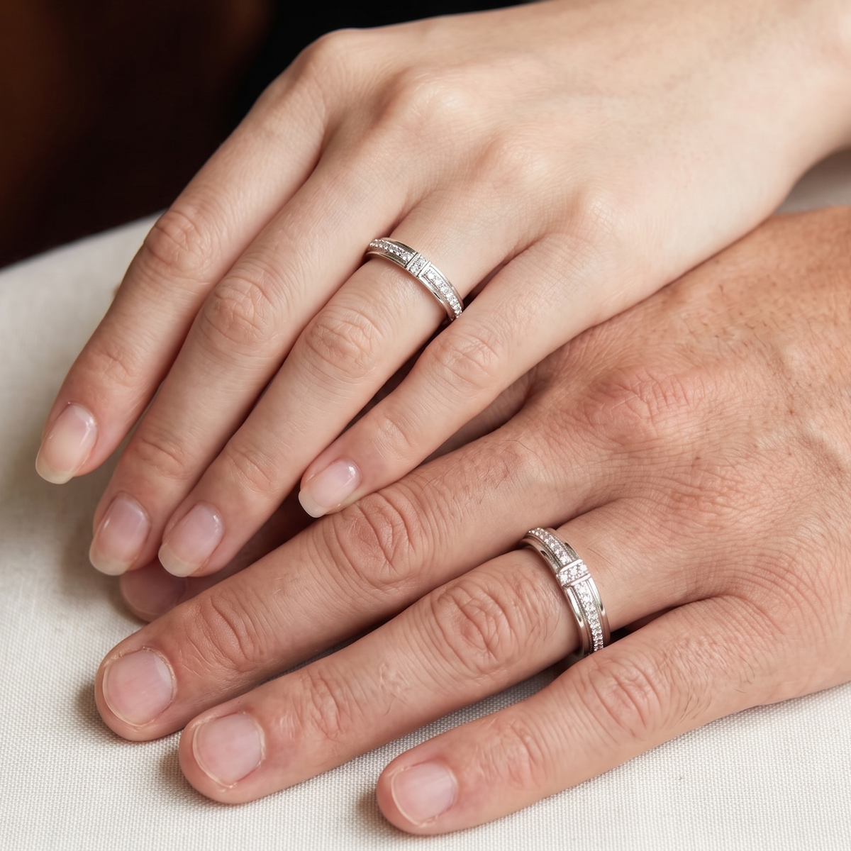 Boundless Promise Couple Band Rings 12'inch & 7'inch