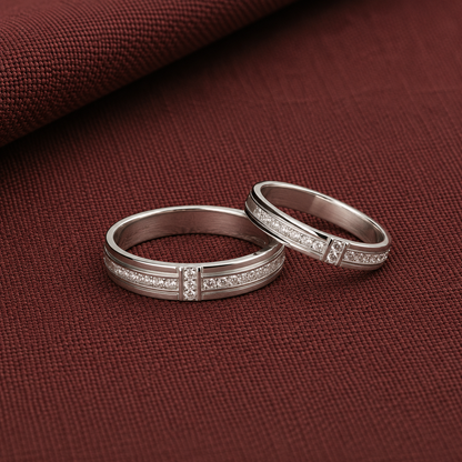 Boundless Promise Couple Band Rings 12'inch & 7'inch