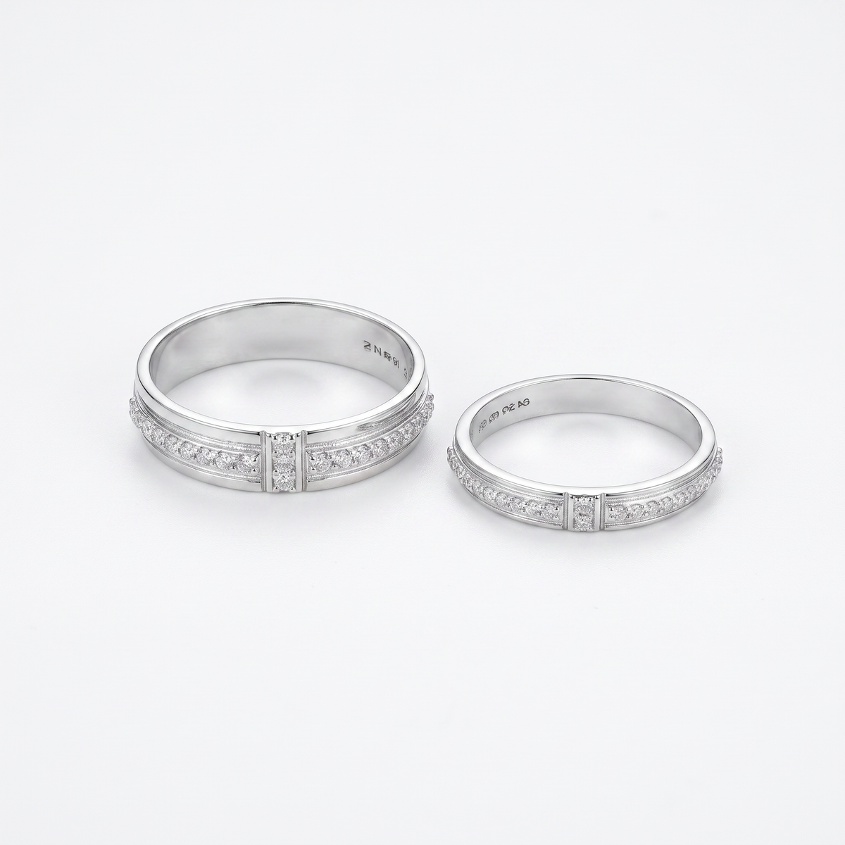 Boundless Promise Couple Band Rings 12'inch & 7'inch