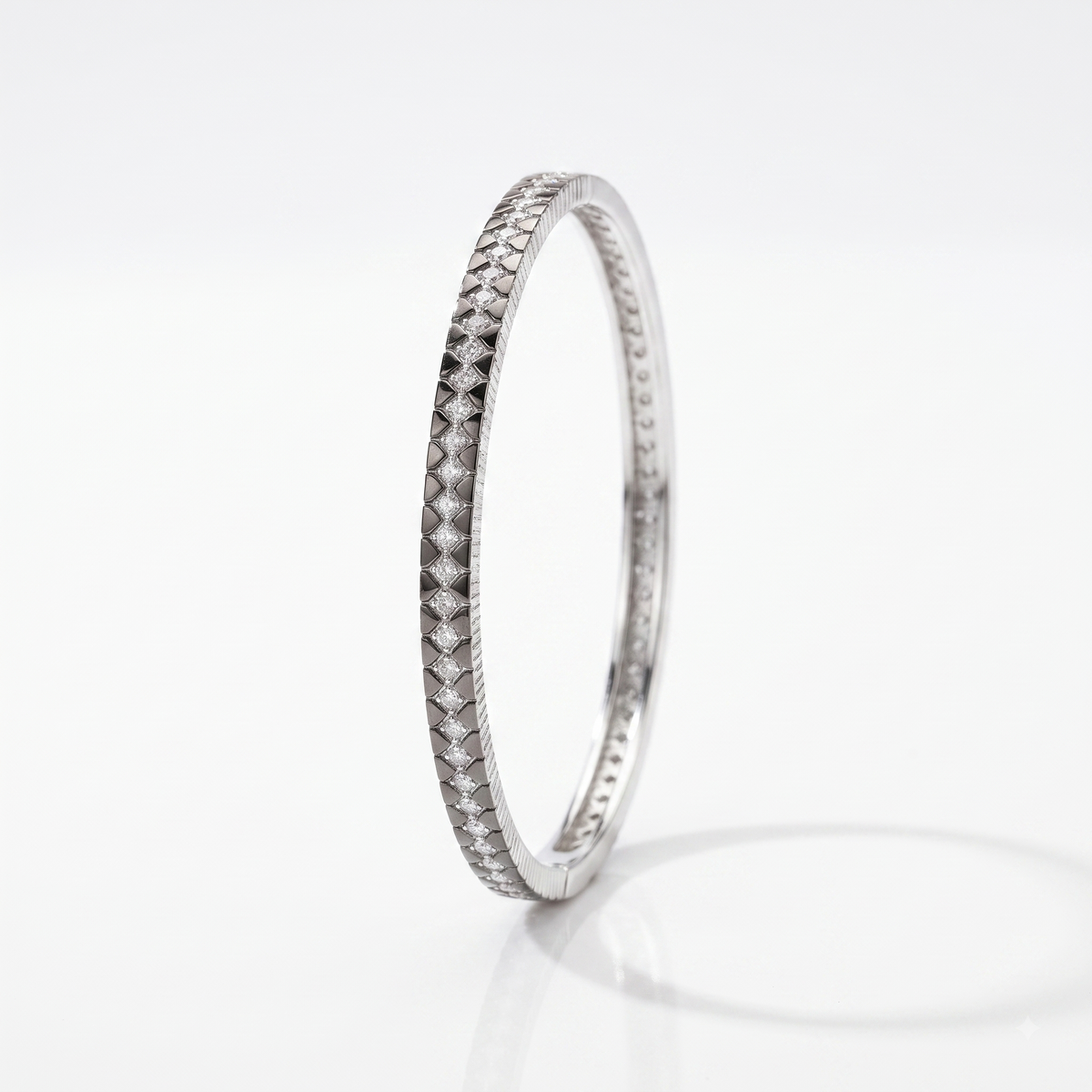 925 Silver Geometric Cuff for Women