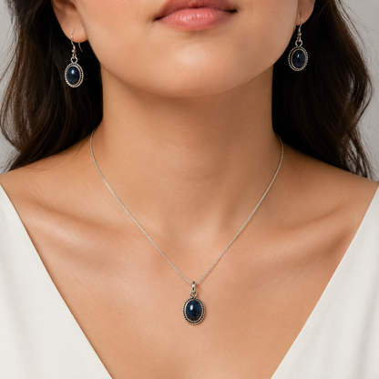 Labradorite Pendant Set