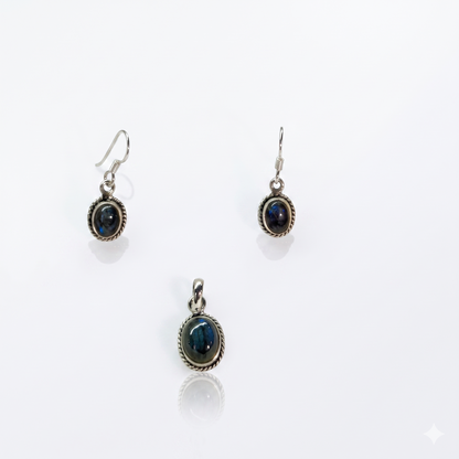 Labradorite Pendant Set