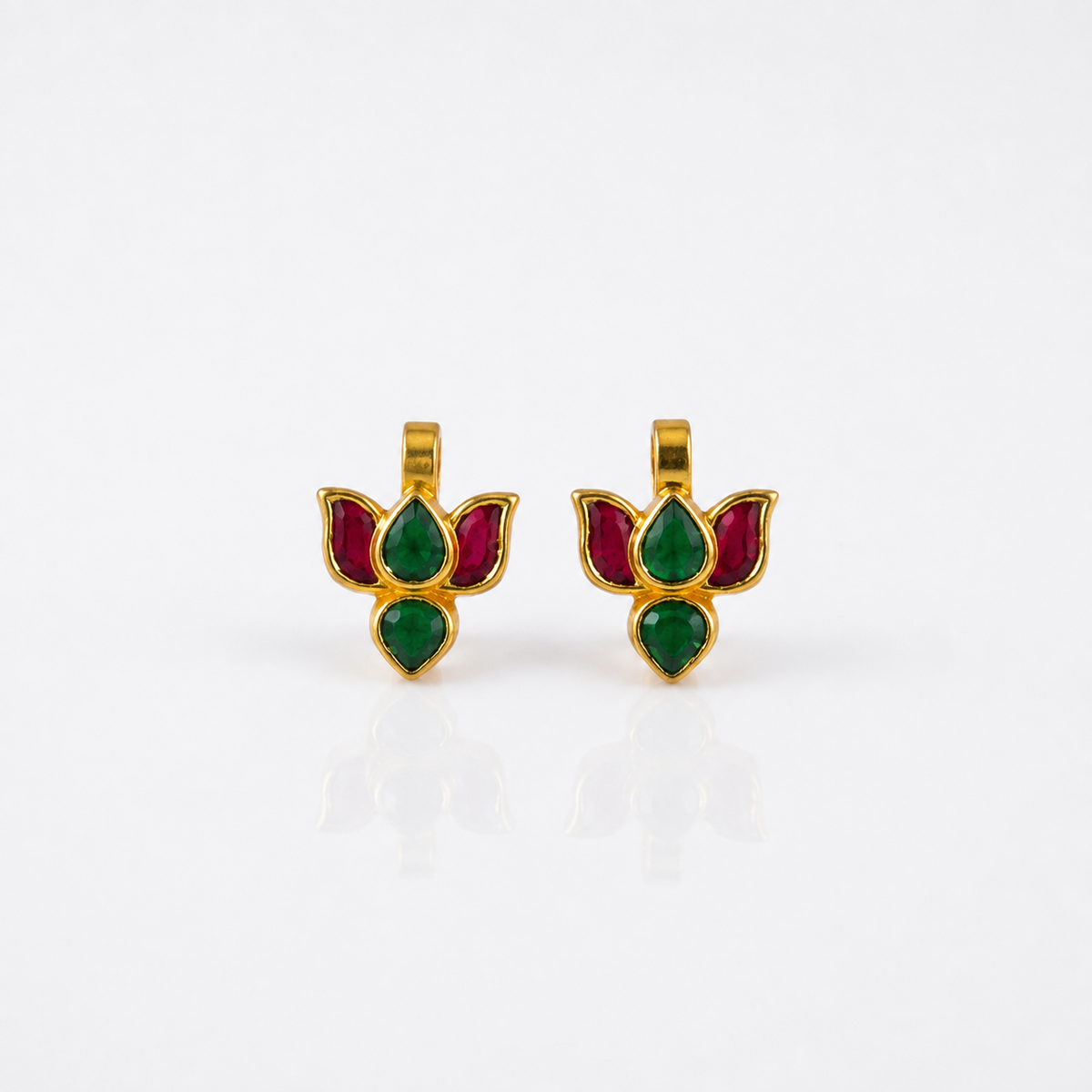 925 Silver Lotus Bugadi Earrings