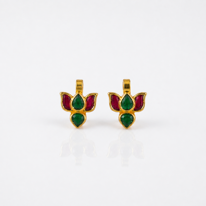 925 Silver Lotus Bugadi Earrings