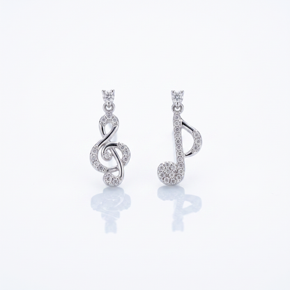 925 Silver Musical Earrings