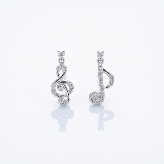 925 Silver Musical Earrings