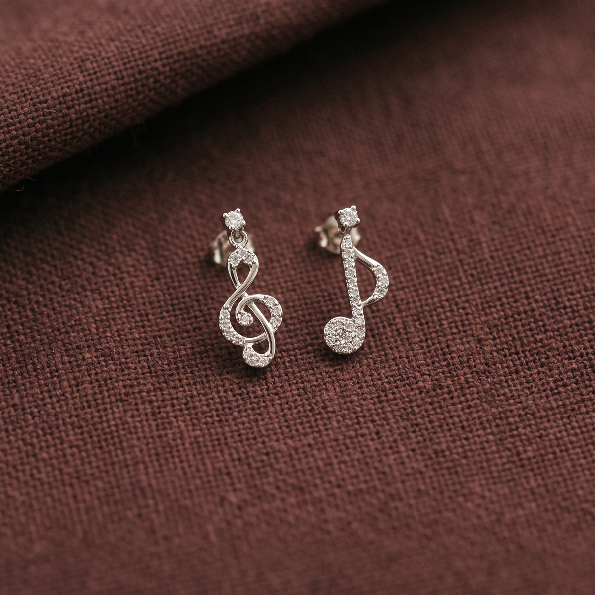 925 Silver Musical Earrings