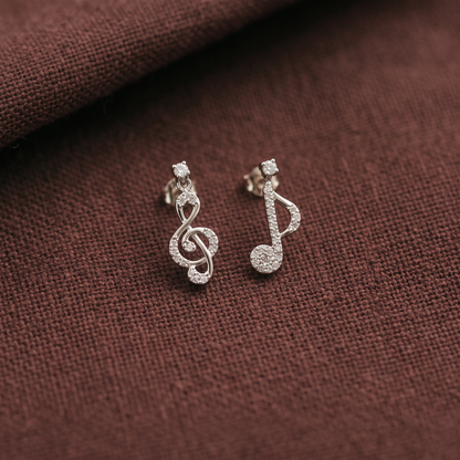 925 Silver Musical Earrings
