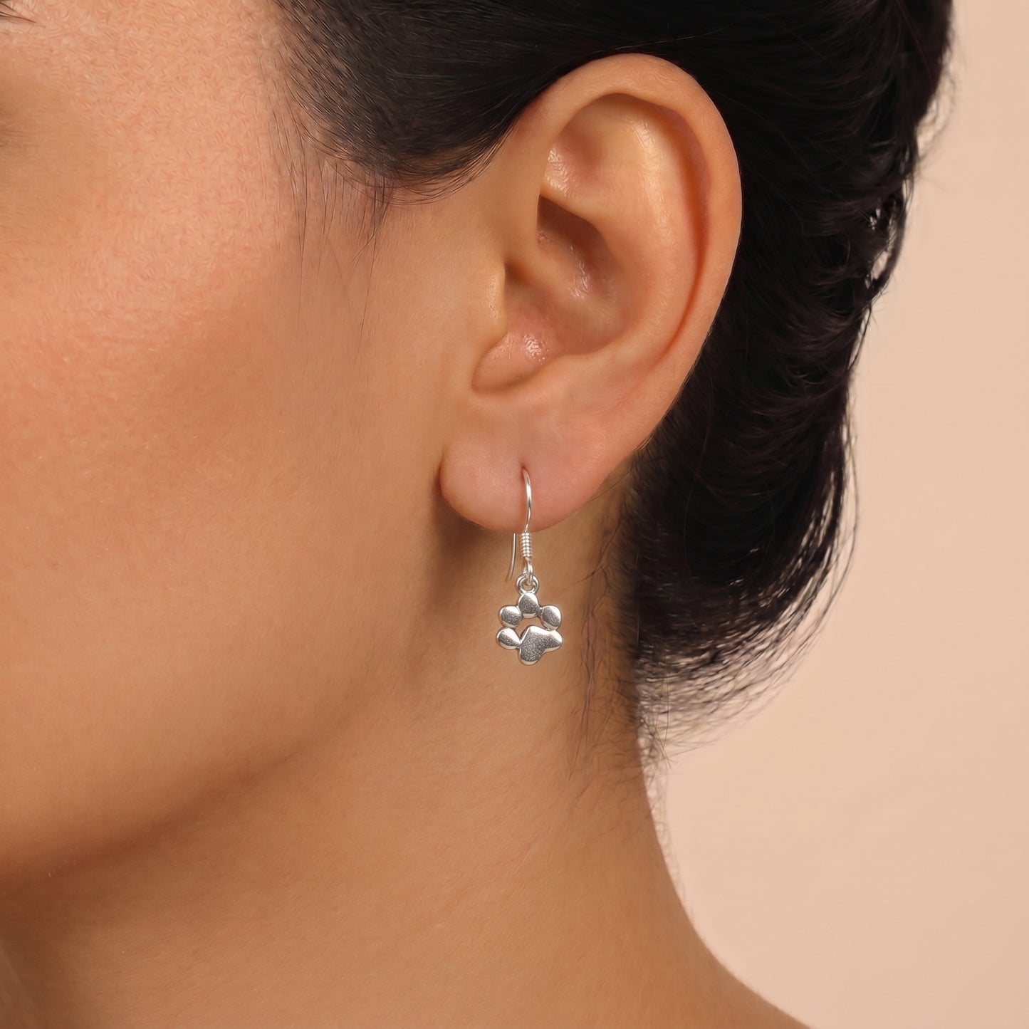 925 Silver Paw Earrings
