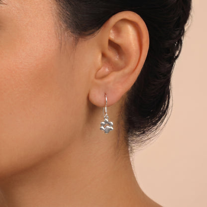 925 Silver Paw Earrings