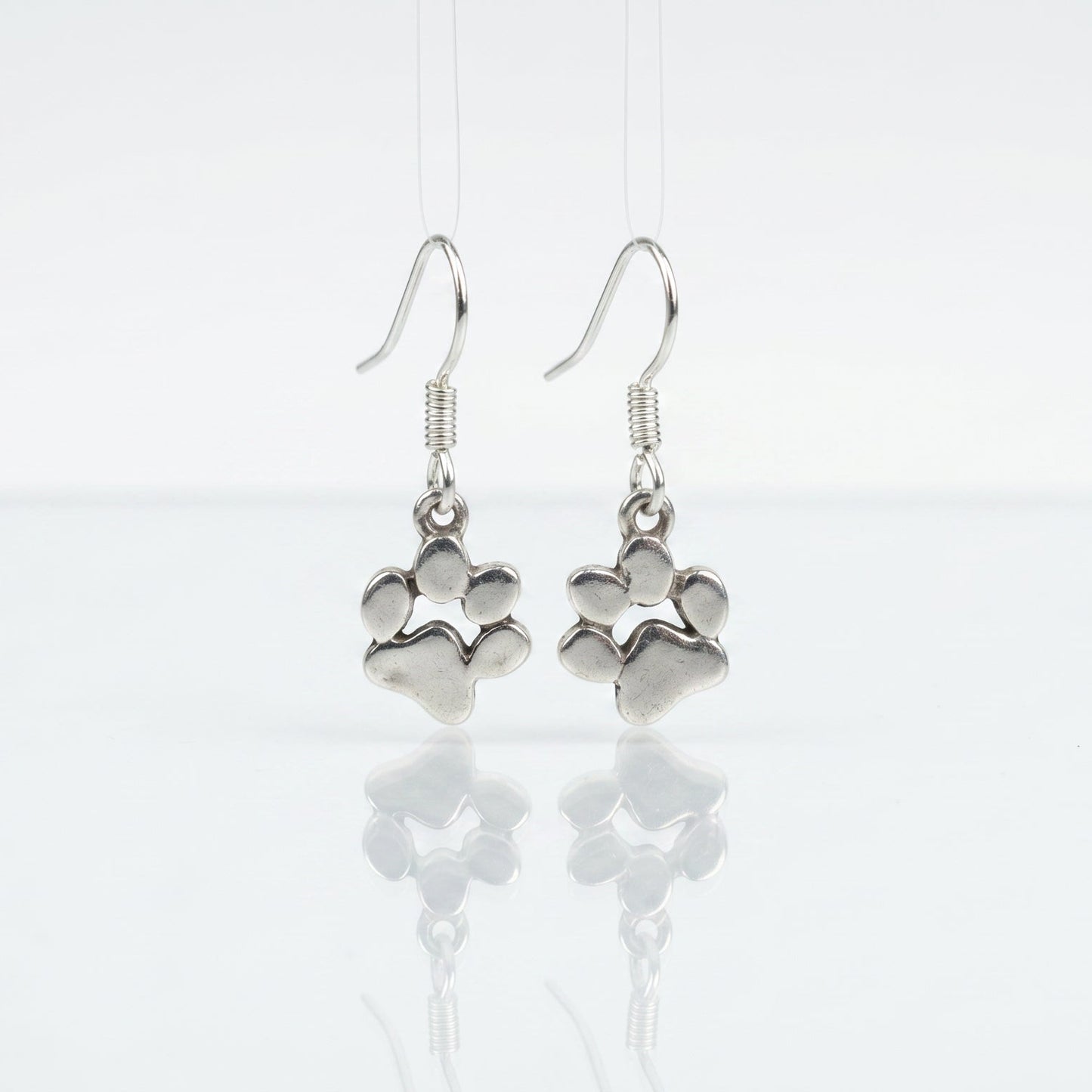 925 Silver Paw Earrings