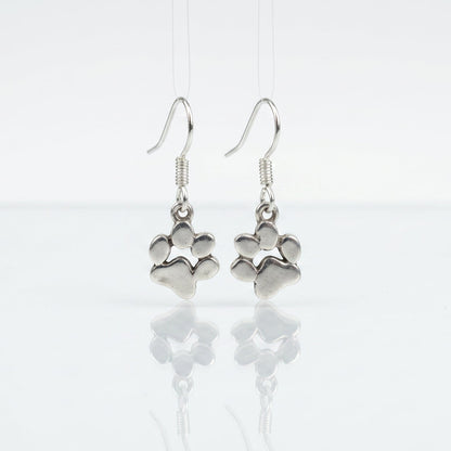 925 Silver Paw Earrings