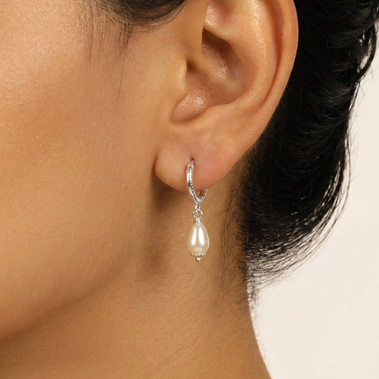 925 Freshwater Pearl Hoops
