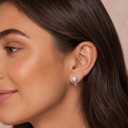 925 Silver Freshwater Pearl Studs