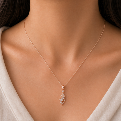 925 Silver Leaf Pendant