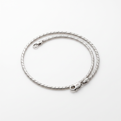 925 Silver Box Pattern Men's Bracelet