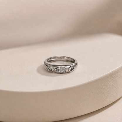 925 Silver Dome Men's Ring