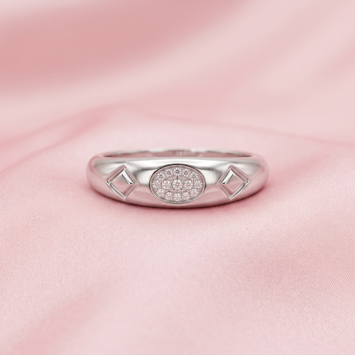 925 Silver Dome Men's Ring