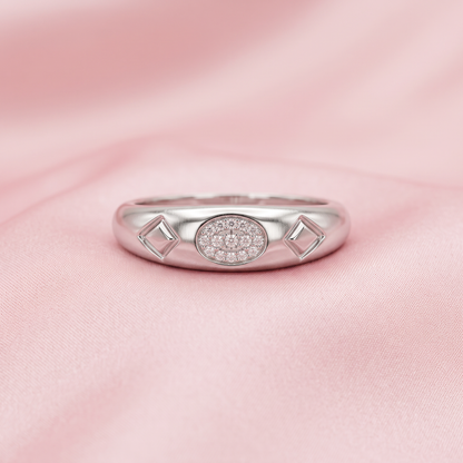 925 Silver Dome Men's Ring