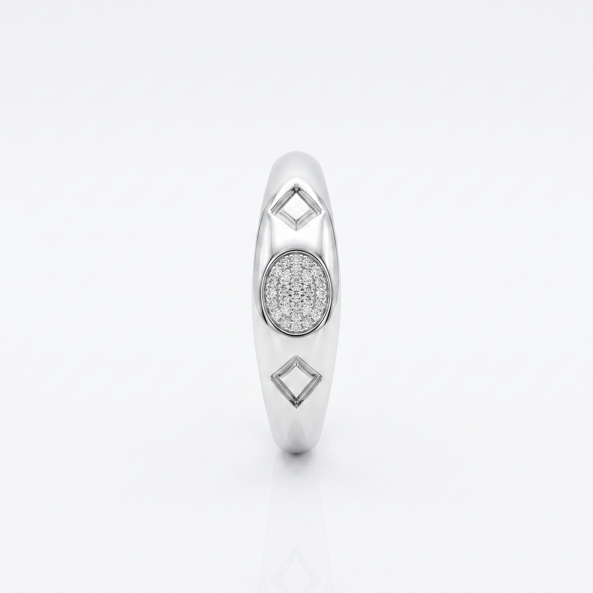 925 Silver Dome Men's Ring