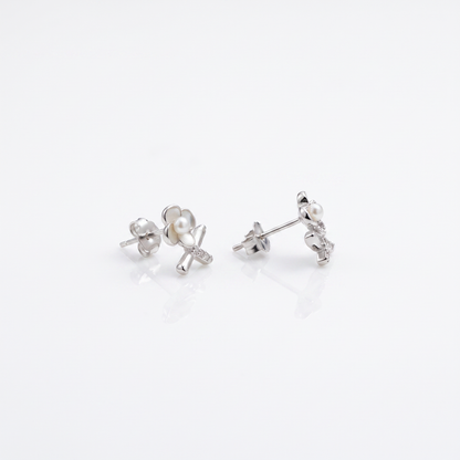 925 Sterling Silver Flower studs