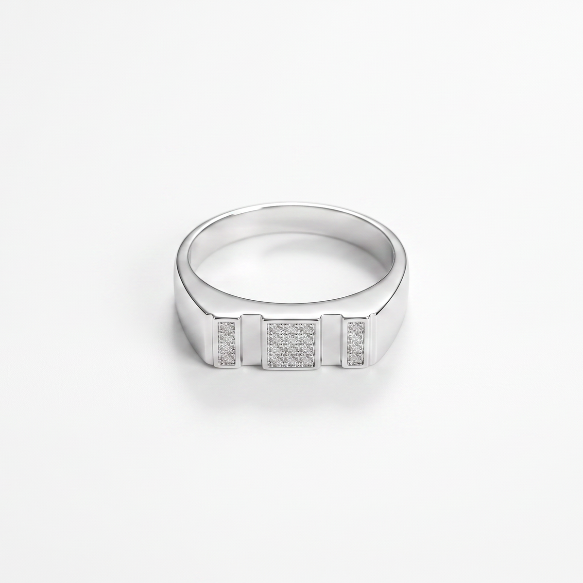 925 Silver Matrix Men's Ring