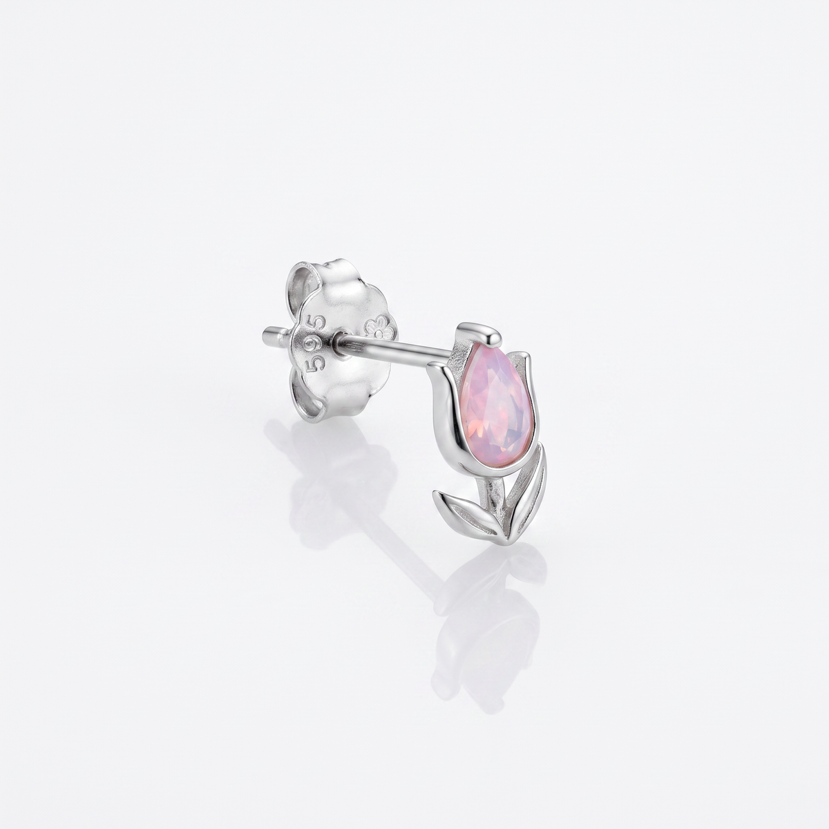 925 Sterling Silver Tulip Studs