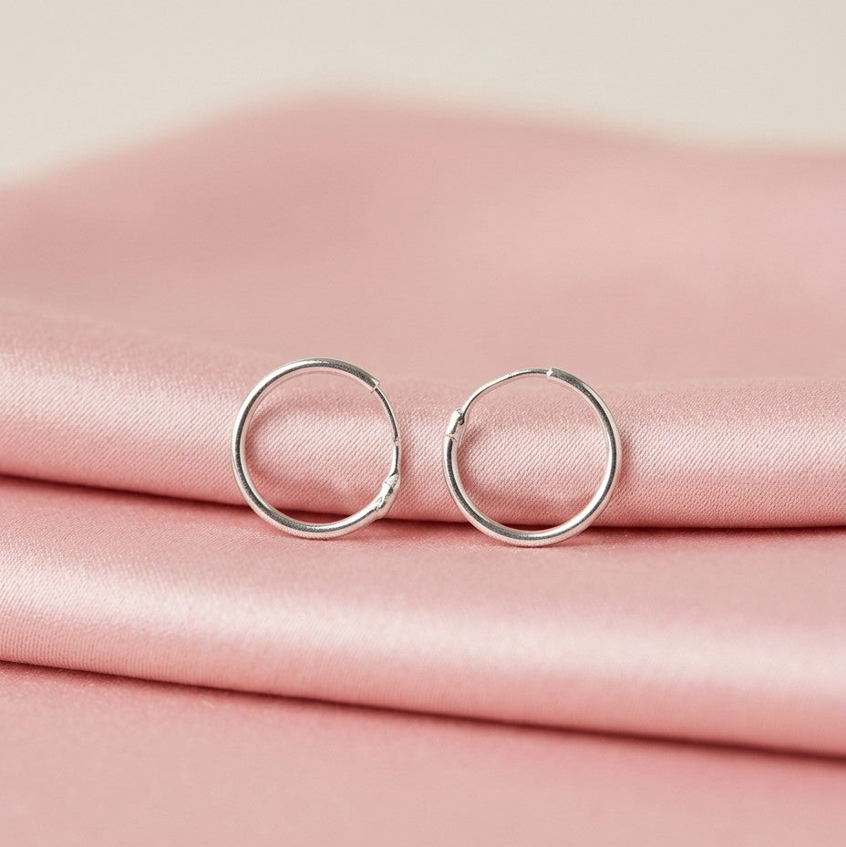 925 Silver Basic Hoops