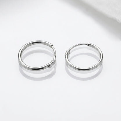 925 Silver Basic Hoops