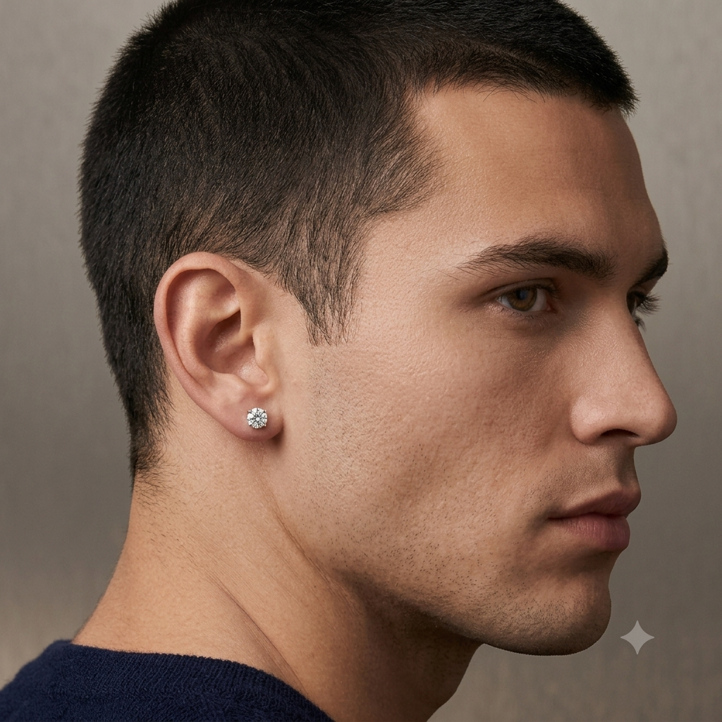 925 Silver CZ Stone Studs
