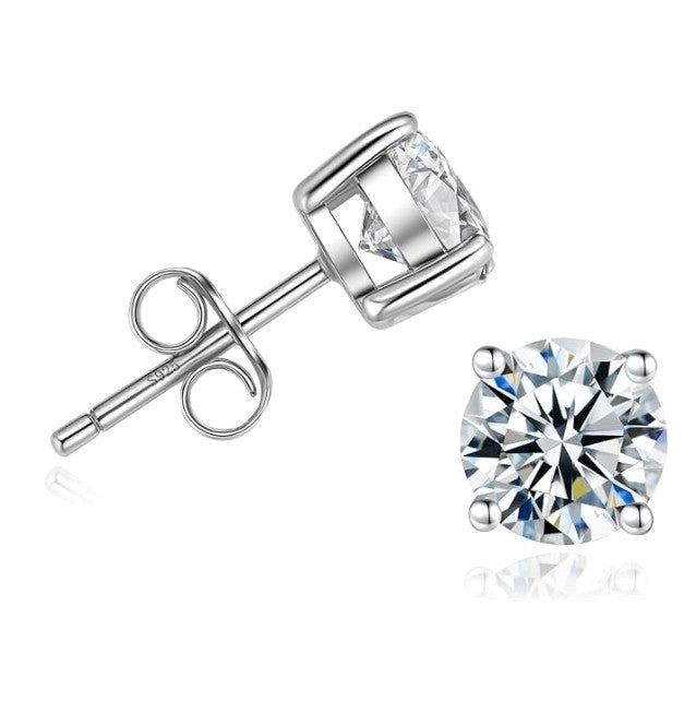 925 Silver CZ Stone Studs