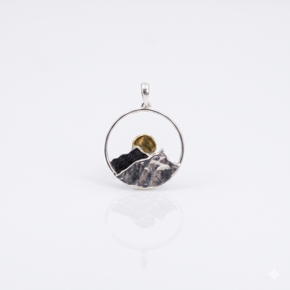 925 Silver Sunset Pendant