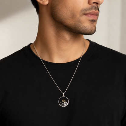 925 Silver Unisex Sunset Pendant