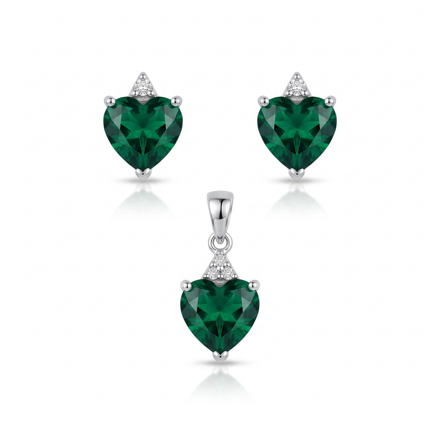 925 Sweetheart Pendant Set