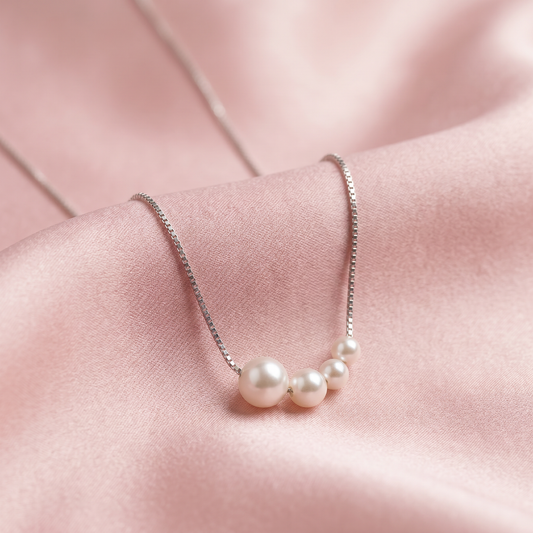 925 sterling silver freshwater pearl necklace